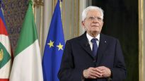 El saliente presidente de Italia, Sergio Mattarella.