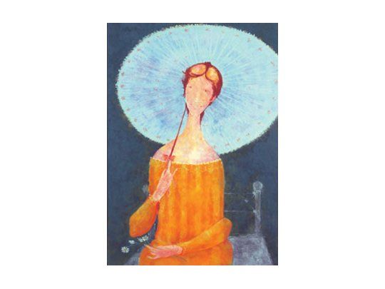 Las figuras de Mario Darío Grandi recuerdan la nostalgia de Modigliani y Raúl Soldi, y aunque también pintó paisajes, lo mejor y más cotizado de su creación son sus admirables pasteles.