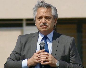 Alberto Fernández, durante el acto virtual de entrega de viviendas Procrear en cinco provincias.