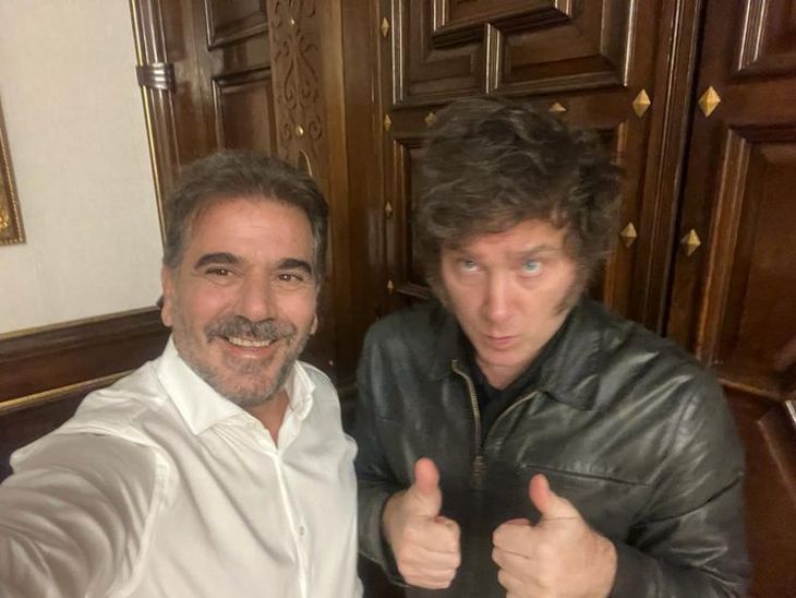 Cristian Ritondo y Javier Milei, en el 2023.