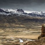 El temporal sorprendió al grupo en una de las rutas más exigentes del parque. El temporal sorprendió al grupo en una de las rutas más exigentes del parque.