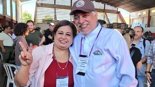 Esperanza Martínez y Fernando Lugo.&nbsp;