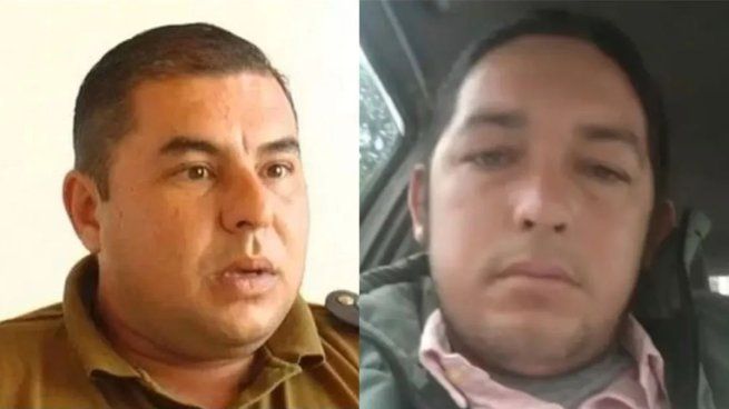 El excomisario Walter Maciel y Antonio Benítez, tío de Loan.