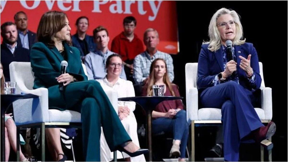 Kamala Harris visits swing states with Liz Cheney to win votes for Donald Trump