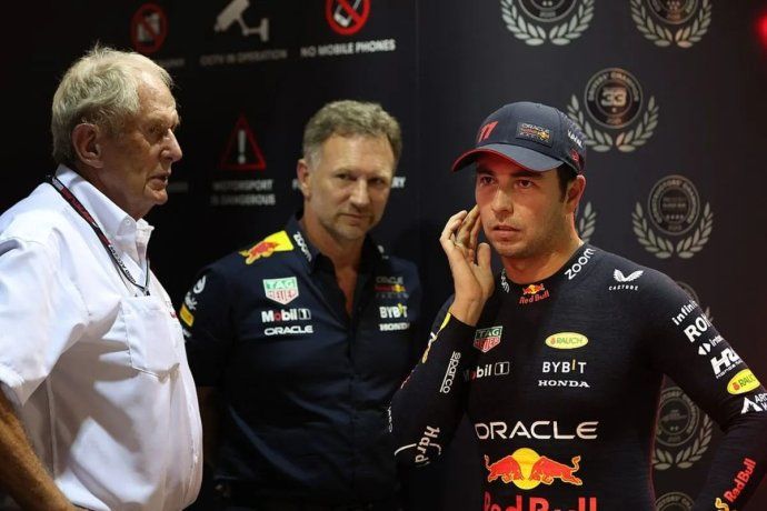 Helmut Marko y Christian Horner se reunirán tras el Gran Premio de Bélgica en Inglaterra y definirán el futuro de Sergio Checo Pérez.
