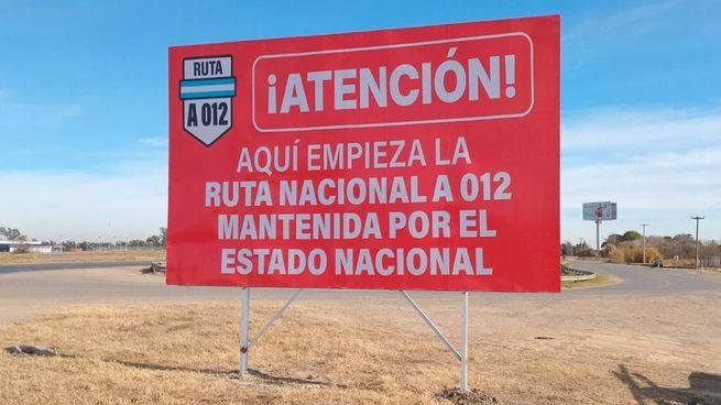 Los carteles desplegados a la vera de las rutas nacionales.