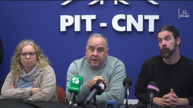 Joselo López durante la conferencia de prensa previa al paro nacional de este martes.