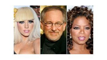 Lady Gaga, Steven Spielberg y a Oprah Winfrey .