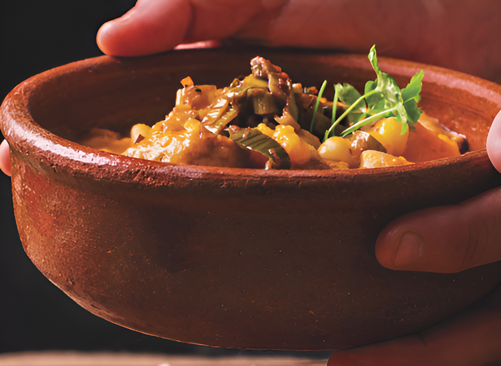 Ofrece un locro típico en porción individual creado por el chef Diego Colman. Ofrece un locro típico en porción individual creado por el chef Diego Colman.