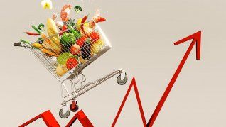 Los precios de la canasta básica y de la alimentaria subieron, aunque por detrás de la inflación. 