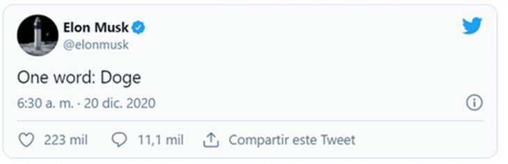 “Una palabra: Doge”