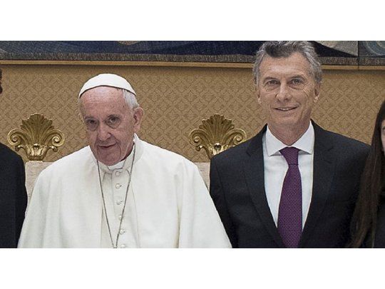 El Papa Francisco junto a Mauricio Macri en 2016