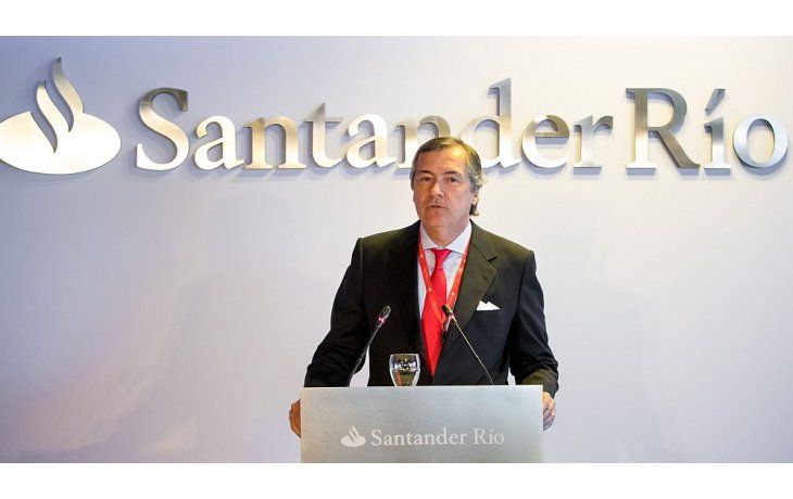 El presidente de Santander Río, Enrique Cristofani.