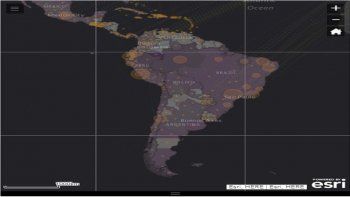 Los otros países con más casos registrados son&nbsp;Colombia&nbsp;con 11.063 y 463 muertos,&nbsp;República Dominicana&nbsp;(10.900, 402),&nbsp;Panamá&nbsp;(8.783, 252) y&nbsp;Argentina&nbsp;(6.550, 319).