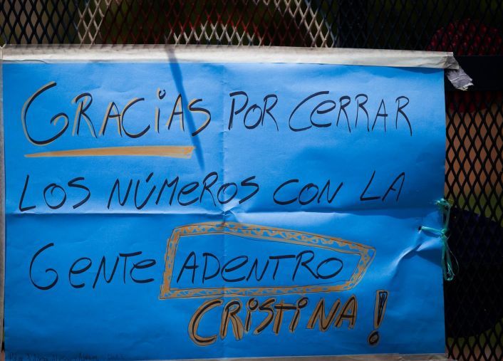 Último acto de Cristina de Kirchner como Presidente.