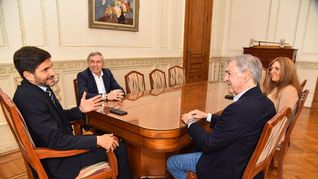 Maximiliano Pullaro y Juan Schiaretti se reunieron en Rosario.
