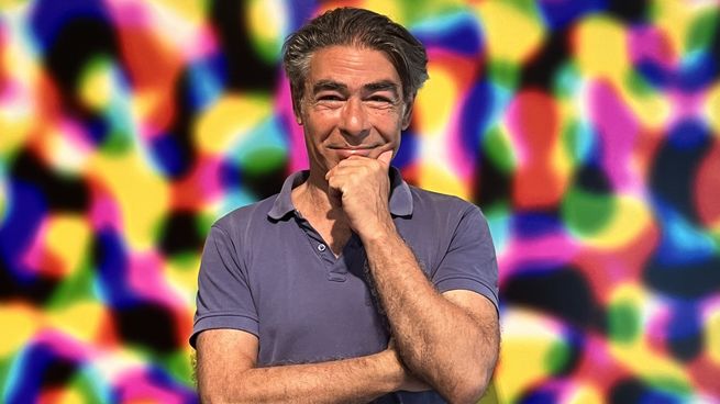 Ernesto Ballesteros, en su muestra en el Museo de Arte Contemporáneo de Buenos Aires.