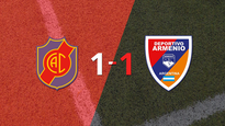 colegiales y dep. armenio empataron 1 a 1