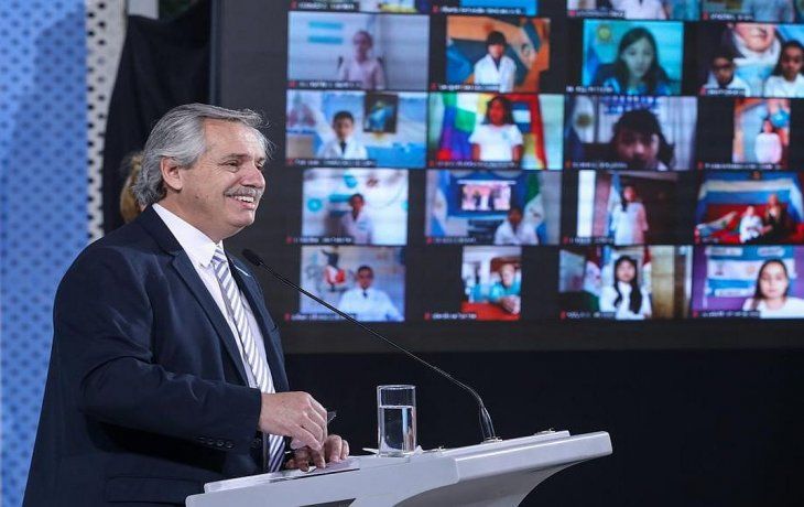 El presidente, Alberto Fernández, se refirió a la marcha de la economía en el marco de la pandemia.