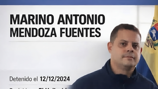 Marino Antonio Mendoza Fuentes trabajó con varios embajadores y permaneció detenido desde el 12 de diciembre de 2024. Marino Antonio Mendoza Fuentes trabajó con varios embajadores y permaneció detenido desde el 12 de diciembre de 2024.