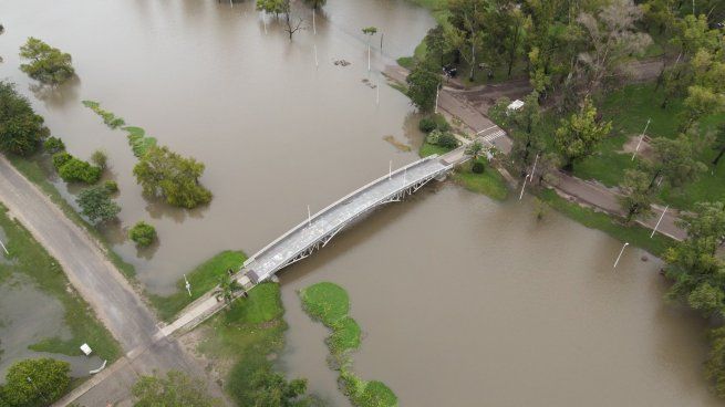 La ciudad de Entre Ríos fue una de las más afectadas por el fuerte temporal de lluvias.