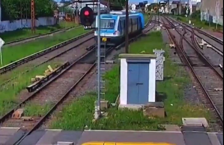 captura video accidente tren sarmiento
