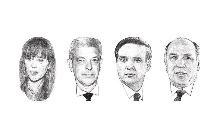 Juliana Di Tullio, Julián Domínguez, Miguel Pichetto y Ricardo Lorenzetti
