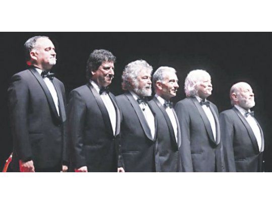 Horacio “Tato” Turano y Martín O’Connor junto a los históricos Carlos Núñez Cortés, Jorge Maronna, Carlos López Puccio y Marcos Mundstock.