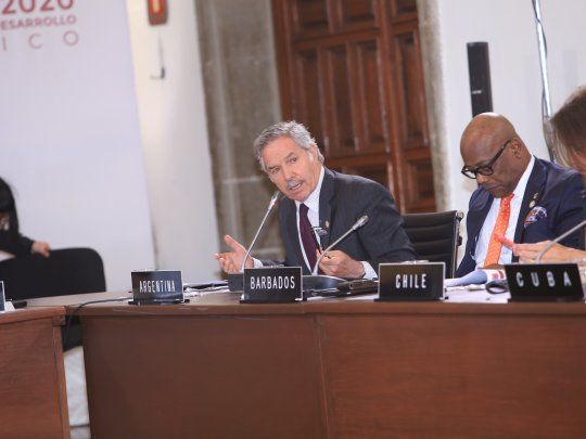 El canciller Felipe Solá en la CELAC.&nbsp;