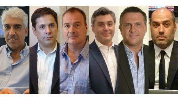 De izq. a der.: Francisco Mármol (Director de Contenidos y Programación de Indalo Media), Sebastián Aguirre (Jefe de Noticias de Radio 10 y Adjunto de Dirección de Contenidos), Martin Rubio (Director Artístico del Grupo de Radios), Pablo Jiménez (Director de Contenidos Digitales), Mauro Federico (Director Periodístico de Ambito Financiero) y Marcelo Salomone (Gerente Periodístico de C5N).