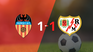 Ray Vallecano managed to draw the tie at 1 goal at the home of Valencia Ray Vallecano managed to draw the tie at 1 goal at the home of Valencia