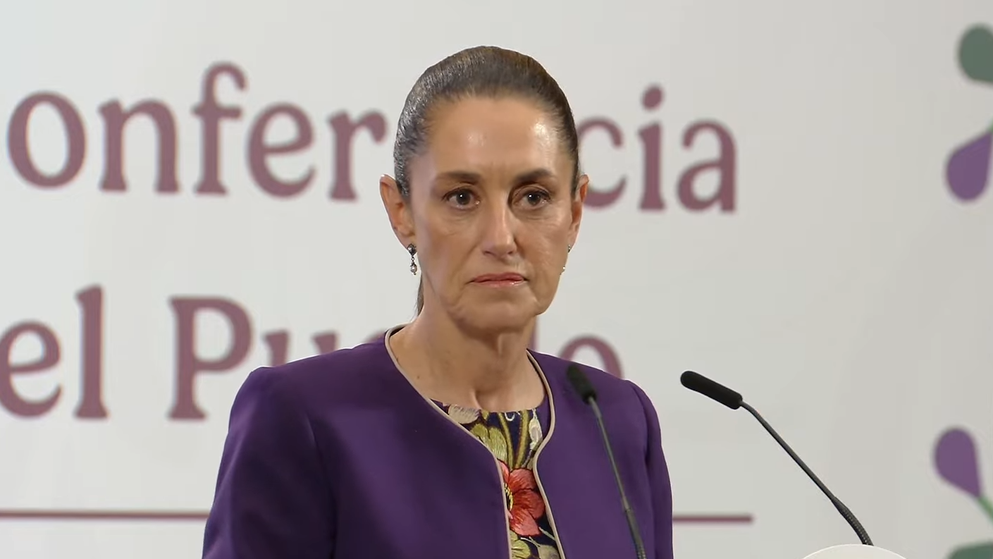 Claudia Sheinbaum en la Mañanera del Pueblo de esta jornada.
