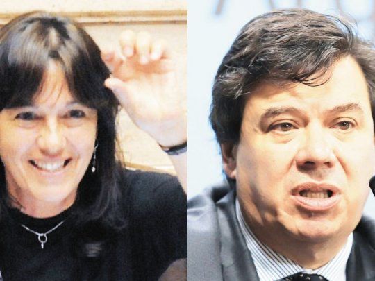 Vilma Ibarra y Claudio Moroni.