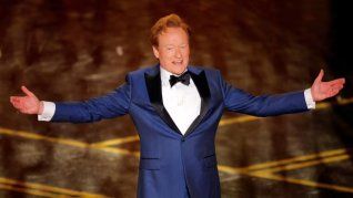 El presentador de los Premios de la Academia, Conan OBrien. El presentador de los Premios de la Academia, Conan OBrien.
