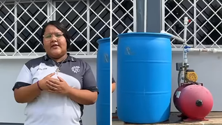 Diana Yasaret y su invento Hidro AC+. Diana Yasaret y su invento Hidro AC+.