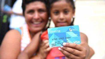 Tarjeta Alimentar.&nbsp;