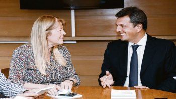 Candidato. Sergio Massa también impulsa un paquete de 10 medidas de gobierno que ayer le presentó a Margarita Stolbizer. El tigrense también retomó el contacto con Rogelio Frigerio.