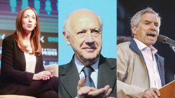 María Eugenia Vidal,&nbsp;Roberto Lavagna y&nbsp;Felipe Solá.