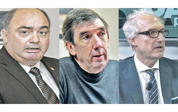 Javier Martín, Marcelo Urribarren y Alejandro Haene