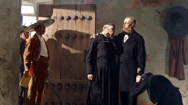 Mariano Escobedo confirma la sentencia de muerte contra Maximiliano de Habsburgo, el 16 de junio de 1867, finalmente la sentencia se cumple tres días después. 