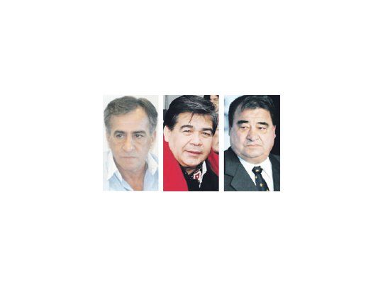 Jesús Cariglino, Mario Ishii y Hugo Curto