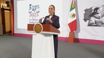 Claudia Sheinbaum en la Mañanera de este miércoles.