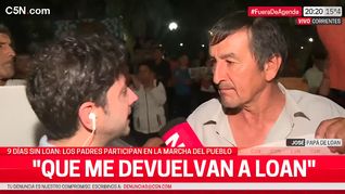 El papá de Loan, José Peña.
