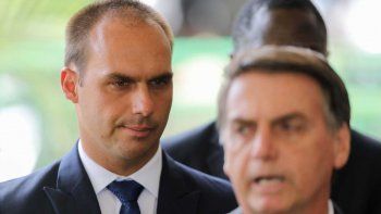 Eduardo Bolsonaro volvió a defender a su padre de cara a la resolución del juicio en su contra.