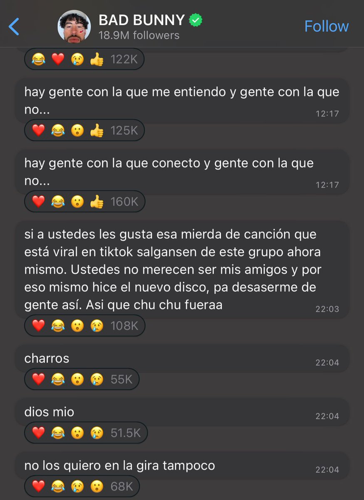 Así reaccionó Bad Bunny ante la nueva canción creada por la inteligencia artificial, imitando su voz. Así reaccionó Bad Bunny ante la nueva canción creada por la inteligencia artificial, imitando su voz.