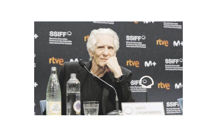 Cronenberg.Recibió en San Sebastián el premio Donostia a la carrera.