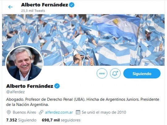 Alberto Fern&aacute;ndez se expres&oacute; a trav&eacute;s de su cuenta de Twitter a escasas horas antes del acto formal de asunci&oacute;n al frente de la Casa Rosada.