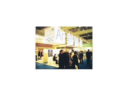 El stand del CFI en la Seafood 2009 en Bélgica.