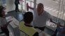 The moment of man's aggression to traffic workers. The moment of man's aggression to traffic workers.