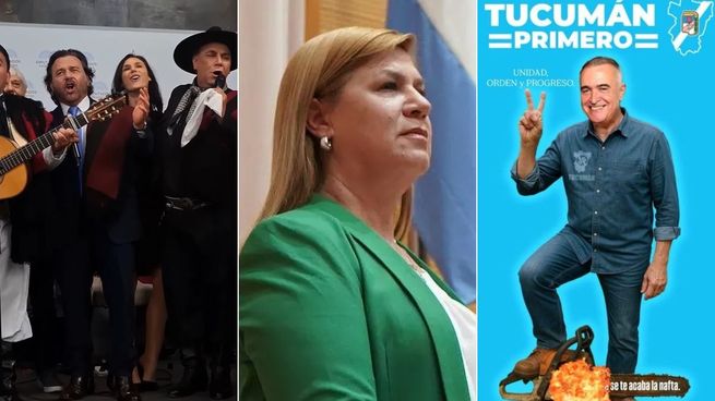El gobernador Gustavo Sáenz anduvo por el Congreso de la Nación. La exvicegornadora y candidata, Gloria Ruiz, salpicada por un escándalo. El gobernador Osvaldo Jaldo, al frente de la lucha antilibertaria.